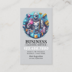 Carte De Visite Service de nettoyage professionnel de maison Ménag