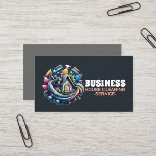 Carte De Visite Service de nettoyage professionnel de maison Ménag