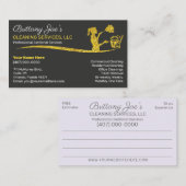 Carte De Visite Service de nettoyage professionnel/entretien ménag (Devant / Derrière)