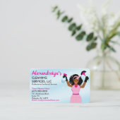Carte De Visite Service de nettoyage professionnel/entretien ménag (Debout devant)
