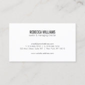 Carte De Visite Service de nettoyage professionnel, Lavage de pres (Dos)