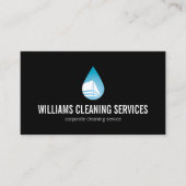 Carte De Visite Service de nettoyage professionnel, Lavage de pres (Devant)