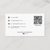 Carte De Visite Service de nettoyage professionnel Logo simple Mon (Dos)