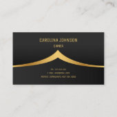 Carte De Visite service de nettoyage professionnel maid or et noir (Dos)