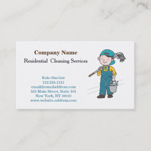 Carte De Visite Service de nettoyage professionnel moderne