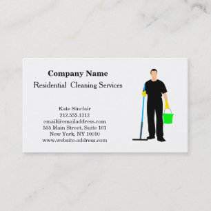 Carte De Visite Service de nettoyage professionnel moderne