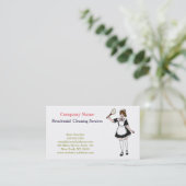 Carte De Visite Service de nettoyage professionnel moderne (Debout devant)