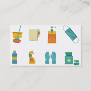 Carte De Visite Service de nettoyage professionnel moderne
