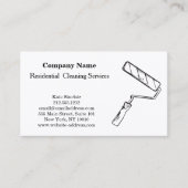 Carte De Visite Service de nettoyage professionnel moderne (Devant)