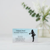 Carte De Visite Service de nettoyage professionnel moderne (Debout devant)