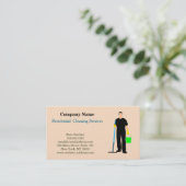 Carte De Visite Service de nettoyage professionnel moderne (Debout devant)
