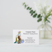 Carte De Visite Service de nettoyage professionnel moderne (Debout devant)