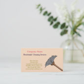 Carte De Visite Service de nettoyage professionnel moderne (Debout devant)