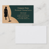 Carte De Visite Service de nettoyage professionnel moderne (Devant / Derrière)