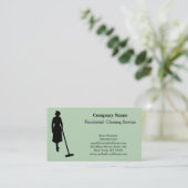 Carte De Visite Service de nettoyage professionnel moderne (Debout devant)