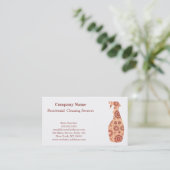 Carte De Visite Service de nettoyage professionnel moderne Spray b (Debout devant)