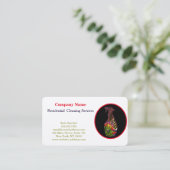 Carte De Visite Service de nettoyage professionnel moderne Spray b (Debout devant)