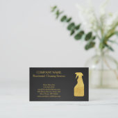 Carte De Visite Service de nettoyage professionnel moderne Spray b (Debout devant)