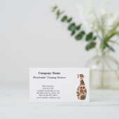 Carte De Visite Service de nettoyage professionnel moderne Spray b (Debout devant)