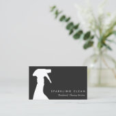 Carte De Visite Service de nettoyage professionnel Spray bouteille (Debout devant)
