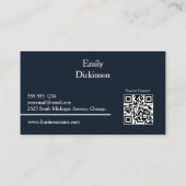 Carte De Visite Service de nettoyage Qr Code Rétro (Dos)