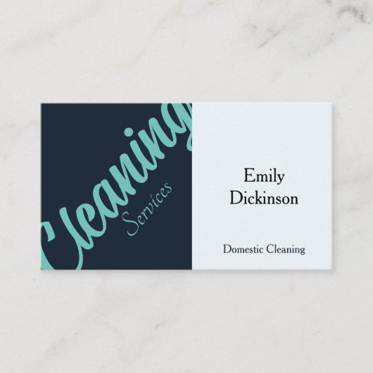 Carte De Visite Service de nettoyage Qr Code Rétro (Devant)