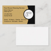 Carte De Visite Service de nettoyage résidentiel commercial (Devant / Derrière)