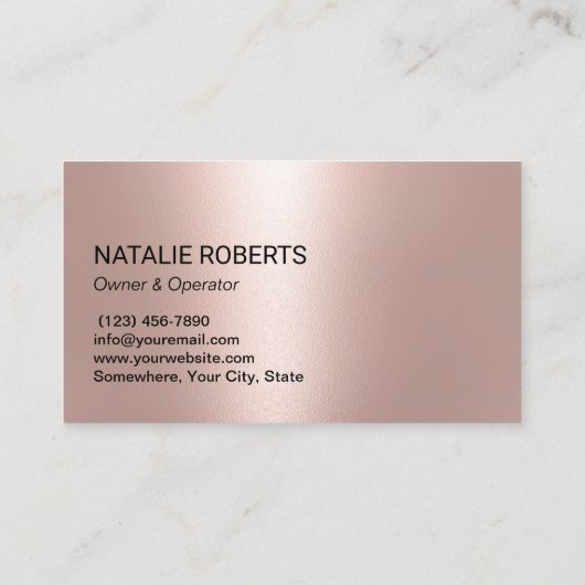 Carte De Visite Service De Nettoyage Rose Moderne Nettoyant en Spr (Dos)