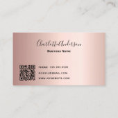 Carte De Visite Service de nettoyage rose parties scintillant arge (Dos)