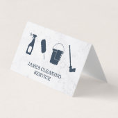 Carte De Visite Service de nettoyage | Service de ménage | Marbre (Devant)