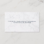 Carte De Visite Service de nettoyage | Service de ménage | Marbre (Dos)