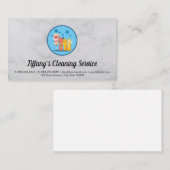 Carte De Visite Service de nettoyage | Services ménagers | Marbre (Devant / Derrière)
