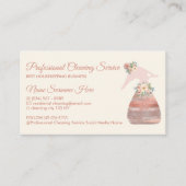 Carte De Visite Service de nettoyage Spray flacon Fleur glamor (Devant)