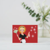 Carte De Visite Service de nettoyage - SRF (Debout devant)