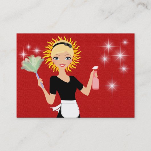 Carte De Visite Service de nettoyage - SRF (Devant)