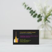 Carte De Visite Service de nettoyage Standard moderne (Debout devant)