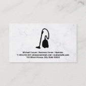 Carte De Visite Service de nettoyage | Vacum | Vapeur (Dos)