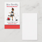 Carte De Visite Service De Nettoyage Vacuuming (Devant / Derrière)