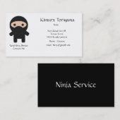 Carte De Visite Service de Ninja (Devant / Derrière)