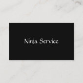 Carte De Visite Service de Ninja (Dos)
