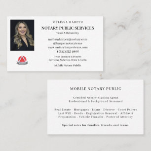 Carte De Visite Service de notaire public