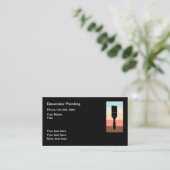 Carte De Visite Service De Panneaux De Maison Moderne (Debout devant)