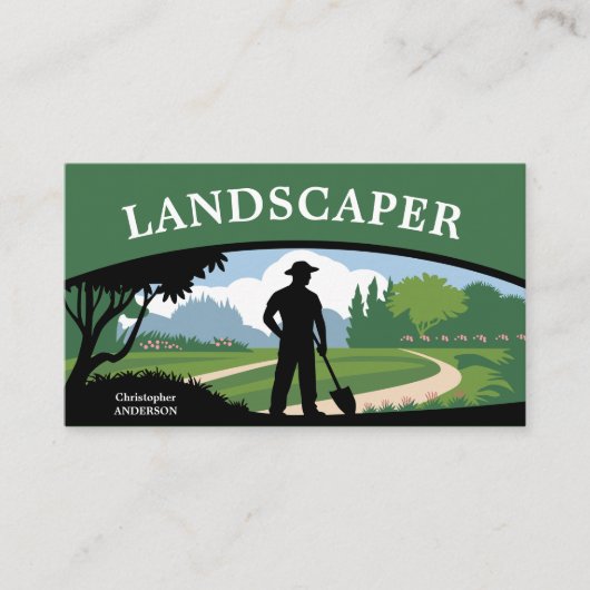 Carte De Visite Service de paysage (Devant)