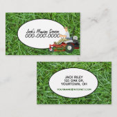 Carte De Visite Service de paysage de remorquage de pelouse (Devant / Derrière)
