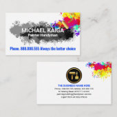 Carte De Visite Service de peinture à domicile (Devant / Derrière)