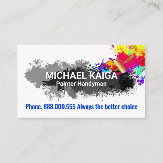 Carte De Visite Service de peinture à domicile (Devant)