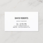 Carte De Visite Service de peinture aquarelle de peintre de maison (Dos)