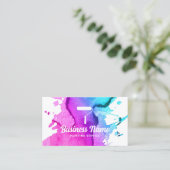 Carte De Visite Service de peinture aquarelle de peintre de maison (Debout devant)