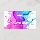 Carte De Visite Service de peinture aquarelle de peintre de maison (Devant)