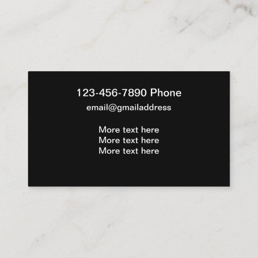 Carte De Visite Service de peinture automobile Cool (Dos)